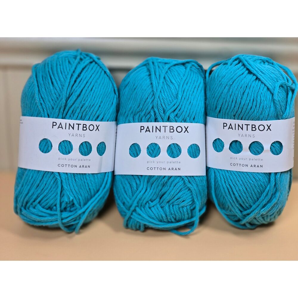 Paintbox Cotton Yarn Skeins X 3 Marine Blue Each 93 Yds. Rated 4